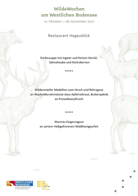 Speisekarte Restaurant Hegaublick